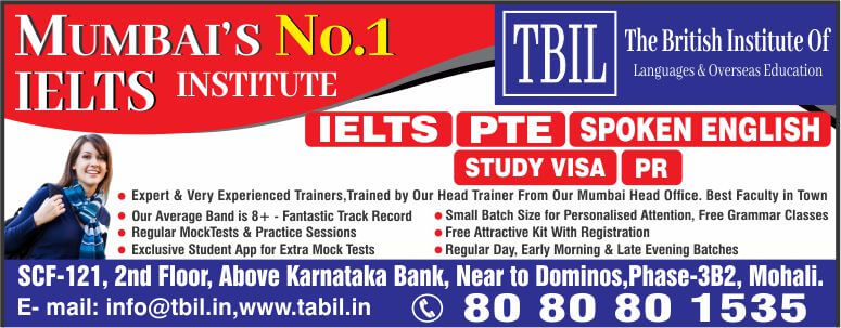 Top 5 IELTS coaching institutes in Hoshiarpur with Discounts and Fees